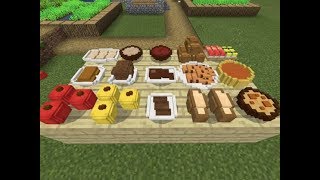 Minecraft  Placeable Food Addon  MCPE Addons [upl. by Oralee]