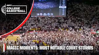 Most notable COURT STORMS in college basketball this season  Countdown to GameDay statefarm [upl. by Eimmat]