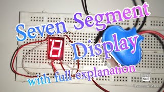 how to use seven segment display on breadboard common cathode  common AnodeBrief Explanation [upl. by Fahy]