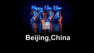 LIVE  China Happy New year  Beijing celebrates New Years Eve with spectacular light show for 2024 [upl. by Atenek613]