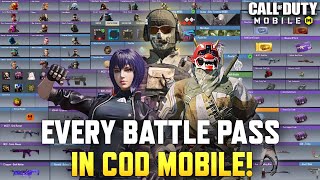 COD Mobile Battle Pass Evolution 2019  2023 Every Battle Pass in CODM [upl. by Nwahsid746]