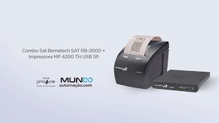 Combo Sat Bematech SAT RB 2000  Impressora MP 4200 TH USB SP [upl. by Murphy]