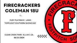 062124 Fury Platinum Laws vs Firecrackers Coleman G4 [upl. by Oigres982]