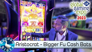 G2E2023 Aristocrat Bigger Fu Cash Bats Slot Machine Preview [upl. by Allianora]