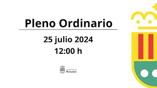 PLENO ORDINARIO 25 JULIO de 2024 [upl. by Llerraj595]