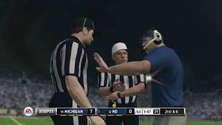 Michigan vs Notre Dame  College Football September 1st 2018 Full Game Sim NCAA 1819 Rosters [upl. by Georg]