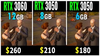 RTX 3050 8GB vs RTX 3050 6GB vs RTX 3060  Test in 20 games at 1080P 1440P 4K [upl. by Siduhey]