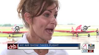 Thousands expected at KC Air Show [upl. by Ahsaekal227]