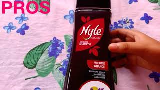 Nyle Naturals Volume Enhance Shampoo  PARABEN FREE SHAMPOO REVIEW [upl. by Eileme266]