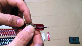 victorinox minichamp 58mm sak cellidor and alox amp scale change [upl. by Fabian]