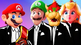 The Super Mario Bros Movie x Peach x Bowser  Coffin Dance Song Meme COVER [upl. by Imorej]