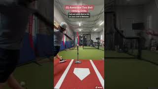 5 Awesome Two Ball Hitting Drills with a Verbal Que that I use at The Bullpen Training Baseball [upl. by Notsek]