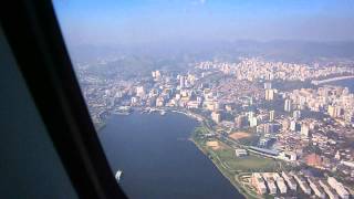 Voo chegando no aeroporto Santos Dumont no Rio SDU [upl. by Henni]