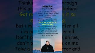 RagnBone Man  Human Lyrics shorts [upl. by Rehm66]