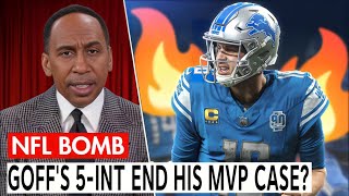 QB Jared Goff silences doubters about his MVP Case by leading Detroit Lions WIN IT ALL  Stephen A [upl. by Jo-Anne661]