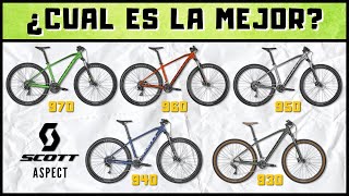 Las 5 MTB MAS BARATAS de SCOTT 2023  ASPECT 970 960 950 940 930  DIFERENCIAS y SIMILITUDES [upl. by Eiramave]