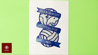 How to Draw Birmingham City FC Logo  Bee Deev [upl. by Bloxberg]