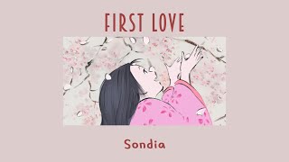 Sondia  First Love 첫사랑 Lyrics Video HanRomEng [upl. by Press]