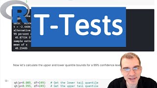 Introduction to R TTests Hypothesis Testing [upl. by Artinahs482]