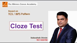 Cloze Test By  Balasaheb Shinde Sir [upl. by Siulesoj]