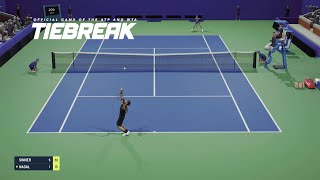 TIEBREAK  Rafael Nadal Vs Jannik Sinner I US Open I Expert Difficulty PS5 [upl. by Austen313]