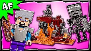 Lego Minecraft The WITHER 21126 Stop Motion Build Review [upl. by Ettore956]