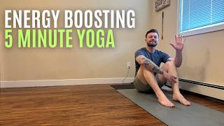 BOOST YOUR ENERGY With This 5 Minute Yoga Routine [upl. by Ahsennek]