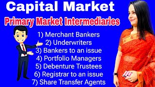 primary market intermediaries  capital market bba 3rd sem mdu [upl. by Anavoig961]