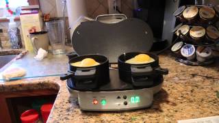 Hamilton Beach 25490 Dual Breakfast Sandwich Maker [upl. by Atsirak400]