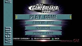 NCAA Gamebreaker 2000 Cincinnati Bearcats vs USC Trojans [upl. by Hatty629]