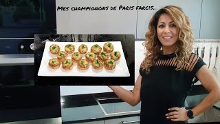 Ma recette de champignons de Paris farcis un vrai régal 😊 [upl. by Atilef]