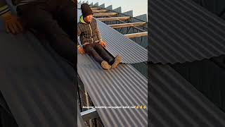 Corrugated metal roof installation process [upl. by Atinad642]