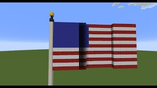 Flapping Flag in Minecraft [upl. by Elda]