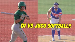 D1 VS JUCO SOFTBALL Baylor vs McLennan MCC [upl. by Naillimixam]