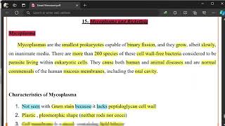 المحاضرة 15 Mycoplasma and Rickettsia ج1 [upl. by Eniamret]