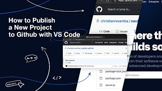 How to Publish a New Project to Github with VS Code [upl. by Caraviello]