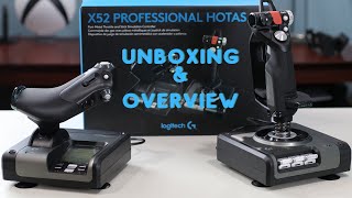 Logitech X52 Professional HOTAS Unboxing [upl. by Yme]