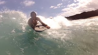 Bodyboarding Montage Lanai Hawaii Keaumoe 808 [upl. by Idnor]