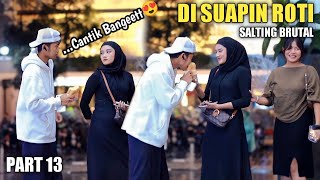 CANTIK BANGET😍 DI SUAPIN ROTI SAMA CEWEK CANTIK SAMPAI SALTING BRUTAL PART 13 [upl. by Canon379]