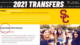 Getting into USC for Transfer Students [upl. by Collette]