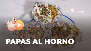 Receta PAPAS AL HORNO RELLENAS [upl. by Gnivre]