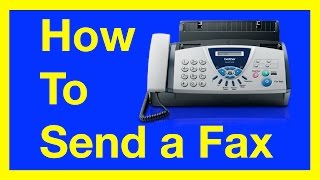 How to Send a Fax from a Fax Machine  How to Fax [upl. by Kolb]