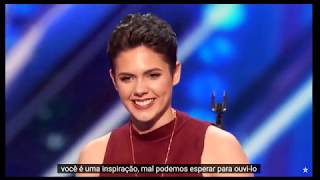 Incrível apresentação de Calysta Americas Got Talent  Legenda PTBR [upl. by Kobi]