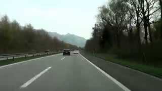 Driving from Sargans to St Margrethen Switzerland 042014 FullHD [upl. by Clara]