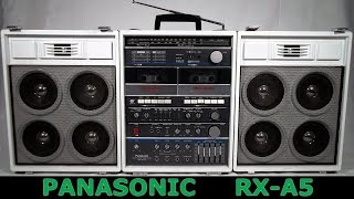 80s PANASONIC RXA5 Boombox Sound Test [upl. by Telfore]