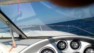 Super fast Rinker Captiva 232 video sea trial [upl. by Dustin]