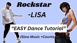 Lisa Rockstar Mirrored Dance Tutorial  Easy Step By Step Kpop kpopdance [upl. by Tomasz465]