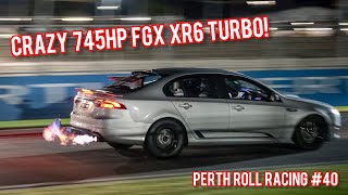 CRAZY QUICK 745HP FGX  Perth Roll Racing 40 [upl. by Naujed]