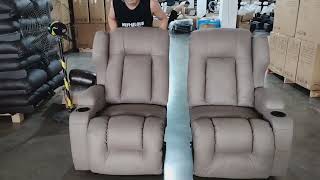 SAMERY Loveseat Recliner Installation Video [upl. by Enovad]