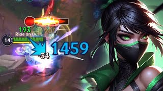 Wild Rift Akali 1459 Crit Damage One Shot Delete Gameplay in Season 15 Build amp Runes [upl. by Bourque]